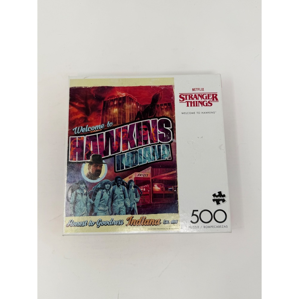 New Buffalo Stranger Things Welcome to Hawkins 500 Piece Puzzle Sealed Netflix